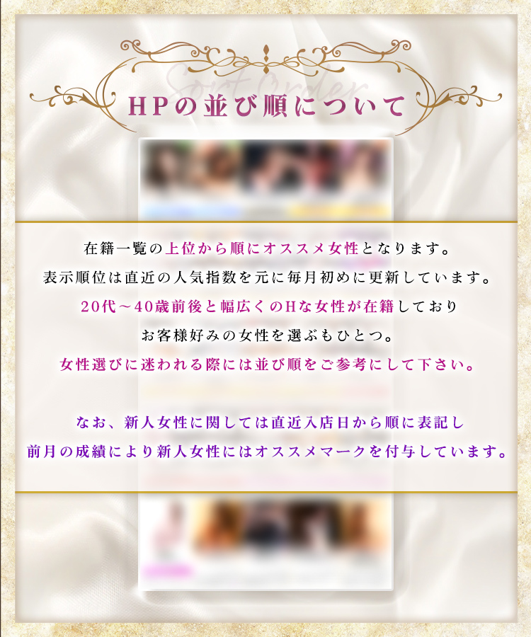 HPの並び順について